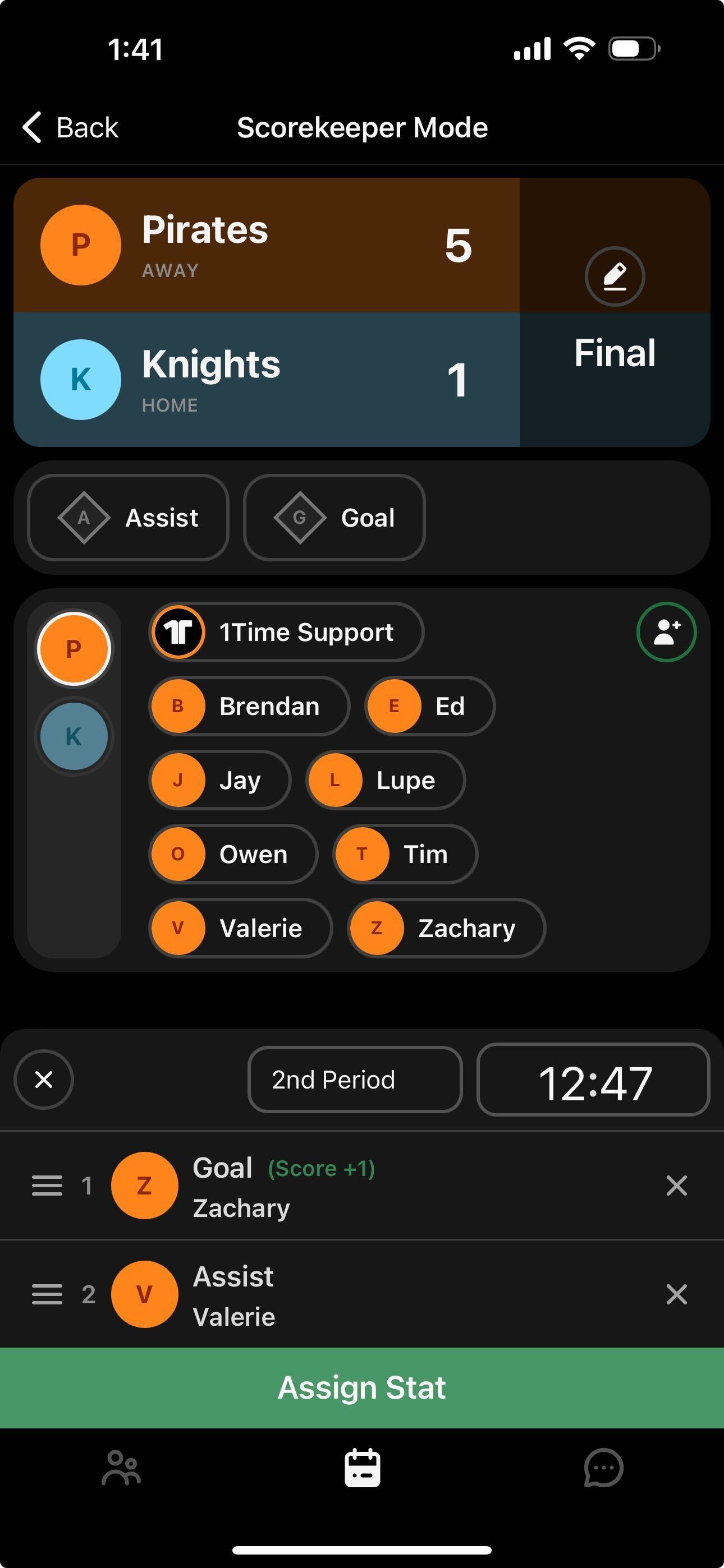 Statistics and Scorekeeping